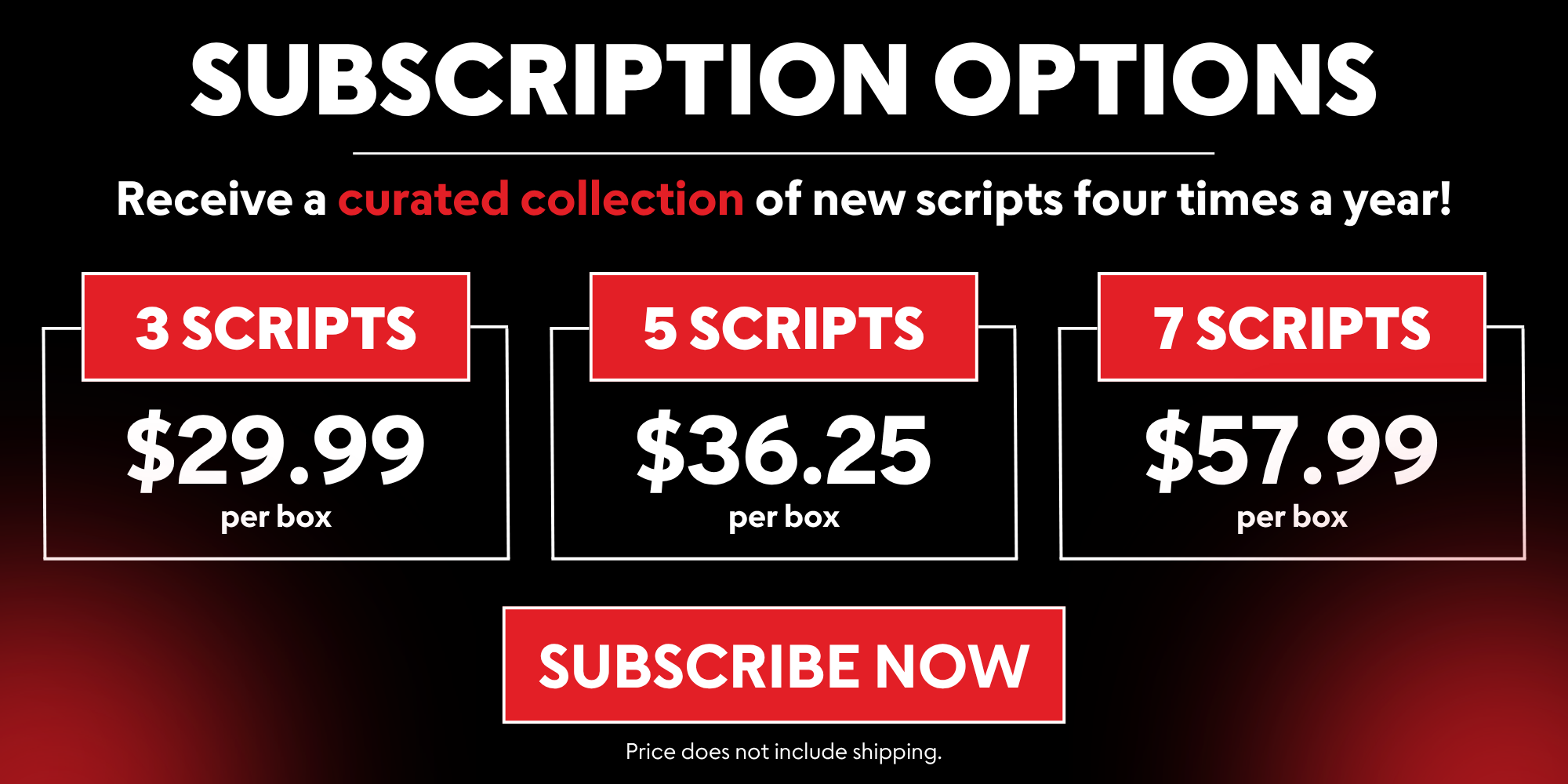 Broadway Book Club Pricing Options